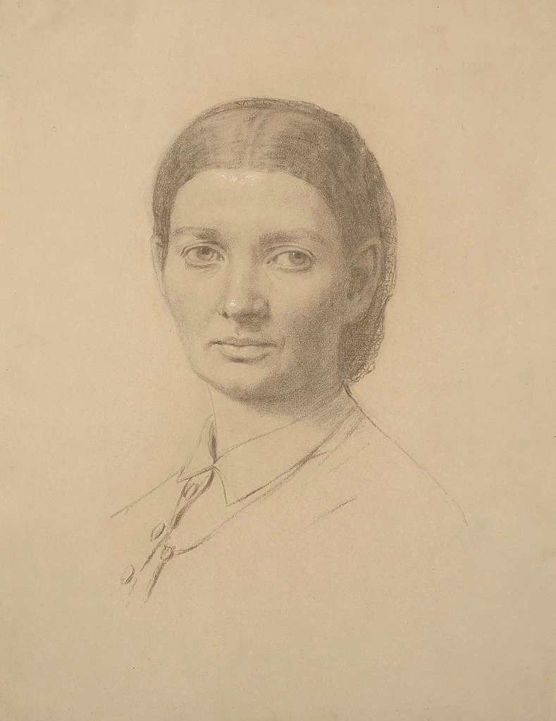 Julie Wilhelmine Hagen - Schwarz, Autoritratto, Tartu Art Museum's painting collection 2